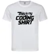 Мужская футболка Coding shirt Белый фото