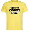 Мужская футболка Coding shirt Лимонный фото