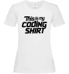 Женская футболка Coding shirt Белый фото