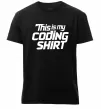 Мужская премиум футболка Coding shirt Черный фото