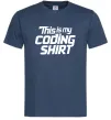 Мужская футболка Coding shirt Темно-синий фото