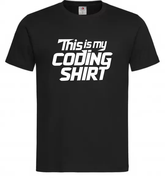 Мужская футболка Coding shirt Черный фото