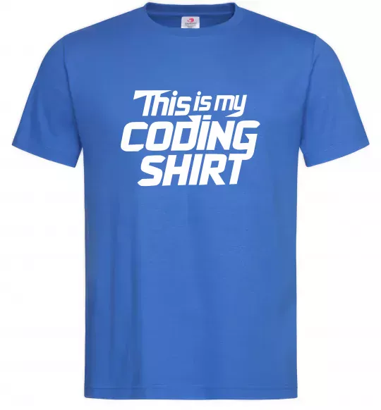 Мужская футболка Coding shirt Ярко-синий фото