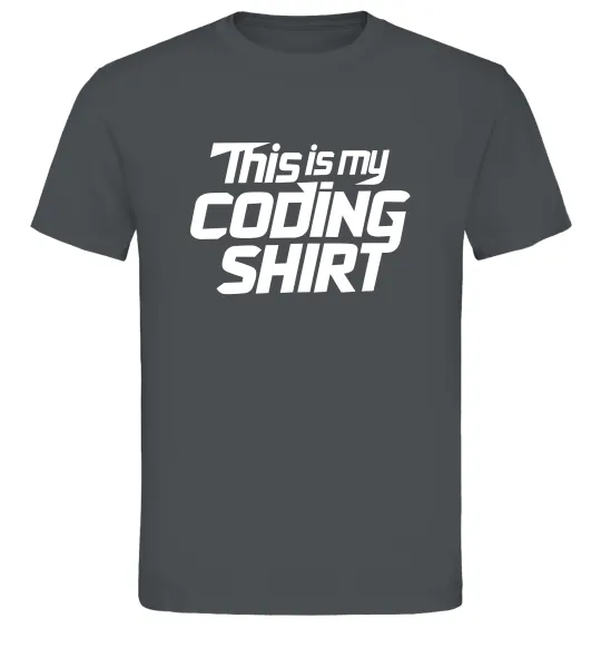 Мужская футболка Coding shirt Графит фото
