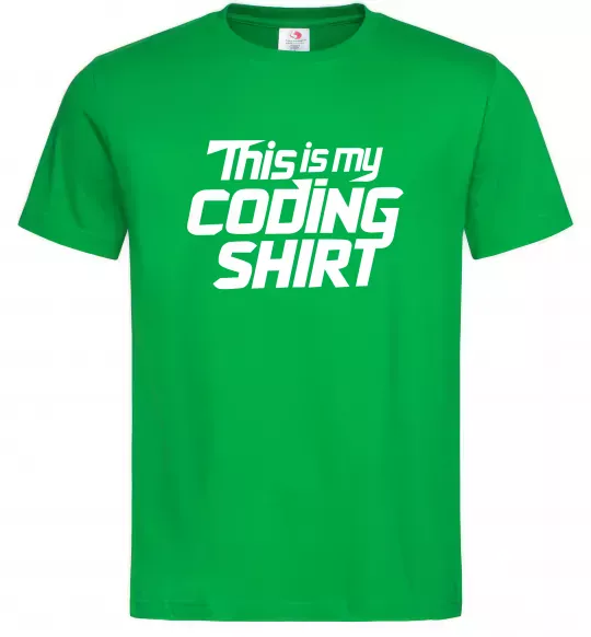 Мужская футболка Coding shirt Зеленый фото