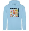 Женская толстовка (худи) Full Snack developer Голубой фото