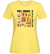 Женская футболка Full Snack developer Лимонный фото