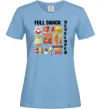 Женская футболка Full Snack developer Голубой фото