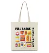Эко-сумка Full Snack developer Бежевый Эко-сумка Full Snack developer Бежевый фото