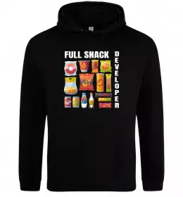 Женская толстовка (худи) Full Snack developer Черный фото