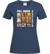Женская футболка Full Snack developer Темно-синий фото