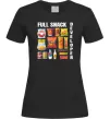 Женская футболка Full Snack developer Черный фото
