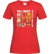 Женская футболка Full Snack developer Красный фото