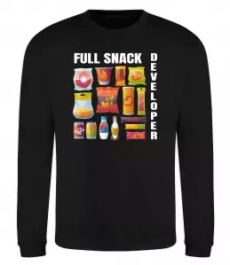 Свитшот Full Snack developer Черный фото