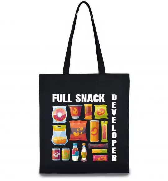 Эко-сумка Full Snack developer Черный фото