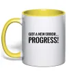 Чашка з кольоровою ручкою New error Progress Сонячно жовтий Чашка з кольоровою ручкою New error Progress Сонячно жовтий фото