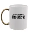 Чашка з кольоровою ручкою New error Progress Золото Чашка з кольоровою ручкою New error Progress Золото фото