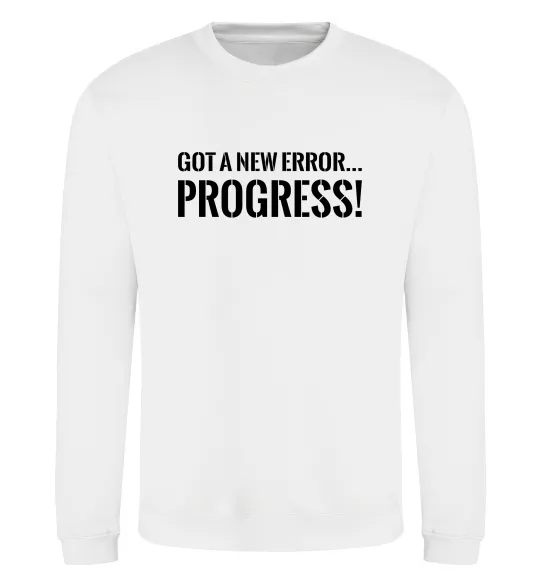 Свитшот New error Progress Белый фото