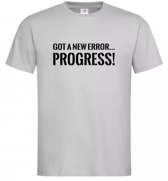 Чоловіча футболка New error Progress Сірий фото