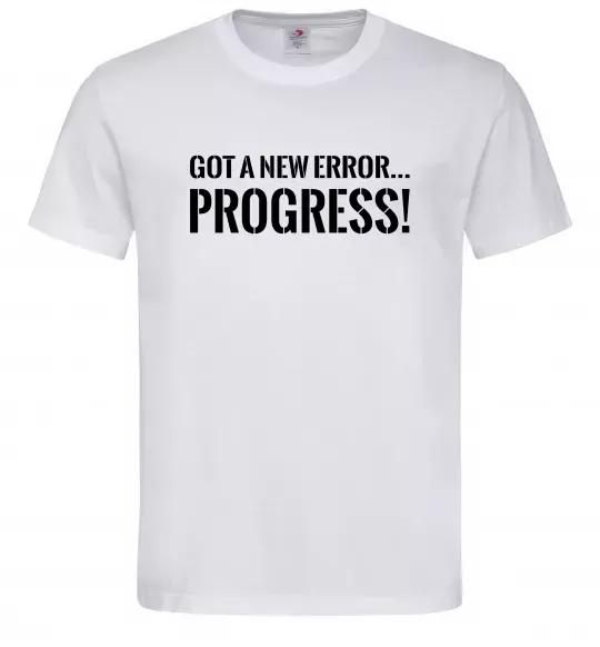 Чоловіча футболка New error Progress Білий фото