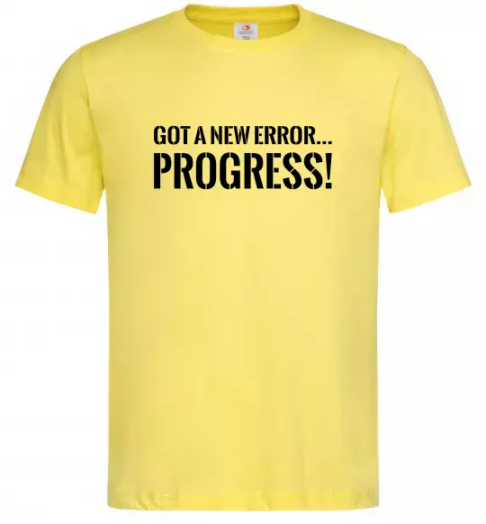 Чоловіча футболка New error Progress Лимонний фото