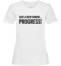 Женская футболка New error Progress