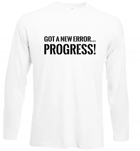 Лонгслів New error Progress Білий фото