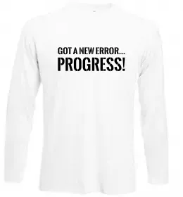 Лонгслив New error Progress Белый фото