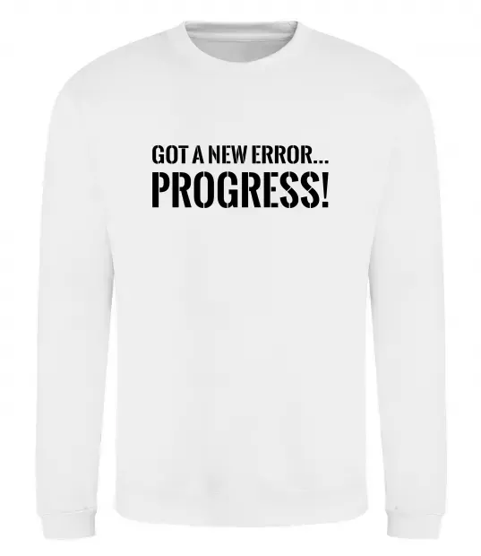 Світшот New error Progress Білий фото