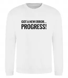 Свитшот New error Progress Белый фото