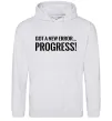 Женская толстовка (худи) New error Progress Серый меланж фото