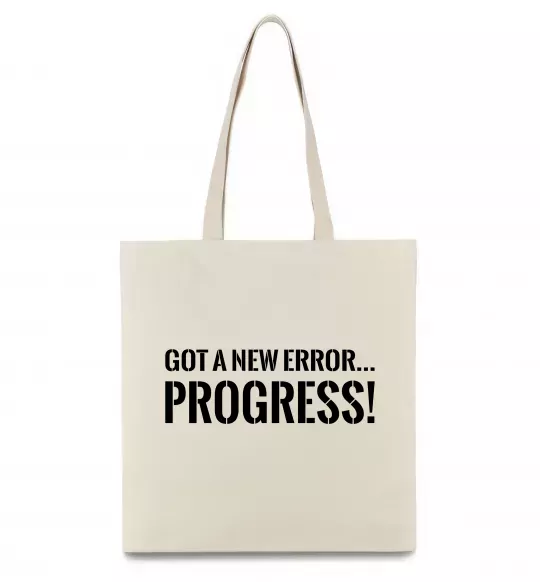 Эко-сумка New error Progress Бежевый фото