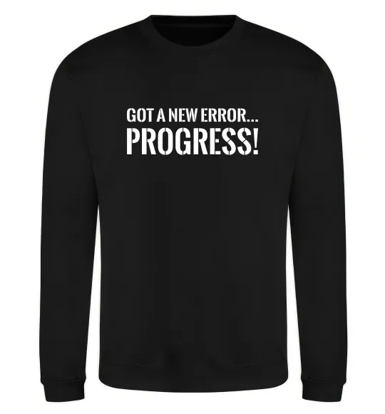 Свитшот New error Progress Черный фото