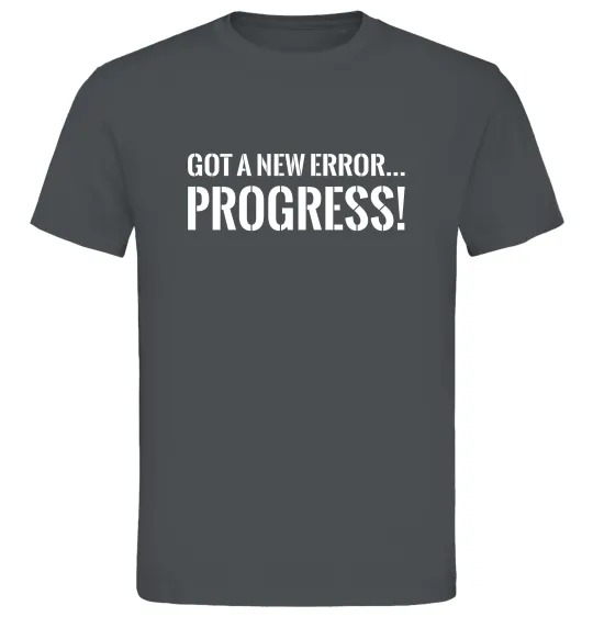 Чоловіча футболка New error Progress Графіт фото