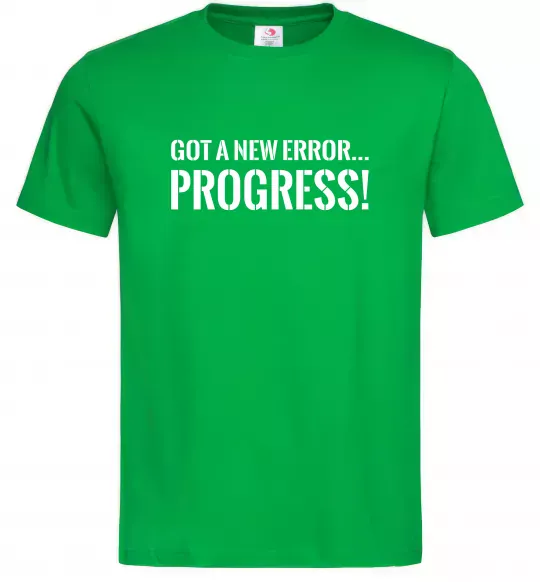 Чоловіча футболка New error Progress Зелений фото