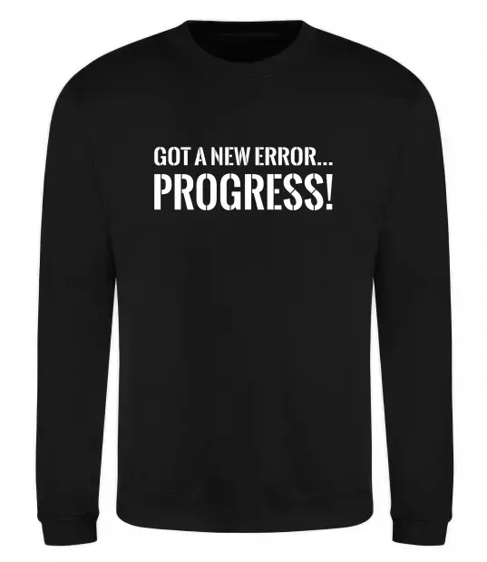 Світшот New error Progress Чорний фото