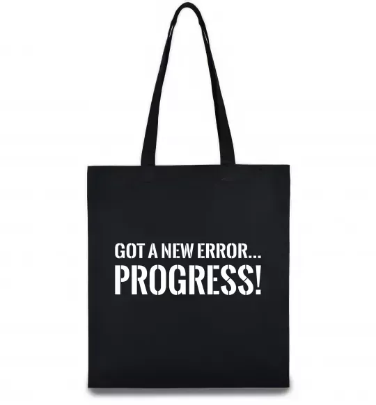 Эко-сумка New error Progress Черный фото