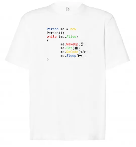 Футболка Оверсайз Object person Білий фото