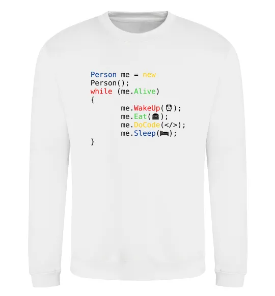 Світшот Object person Білий фото