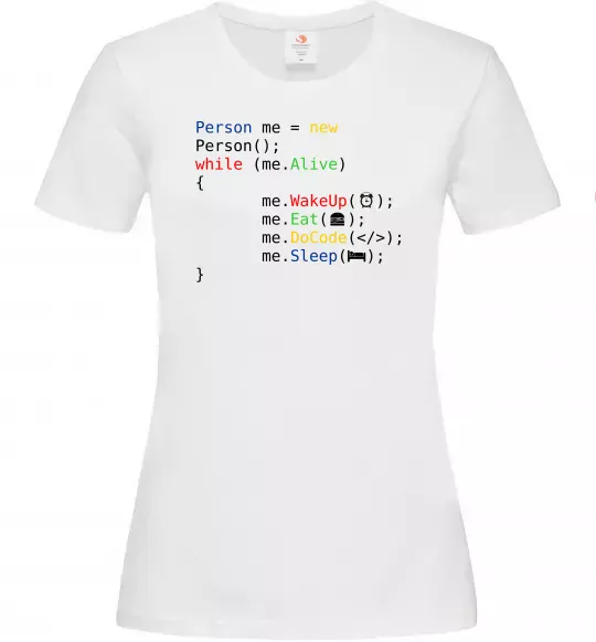 Жіноча футболка Object person Білий фото