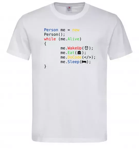 Чоловіча футболка Object person Білий фото