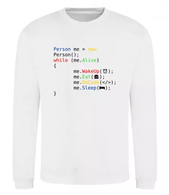 Свитшот Object person Белый фото