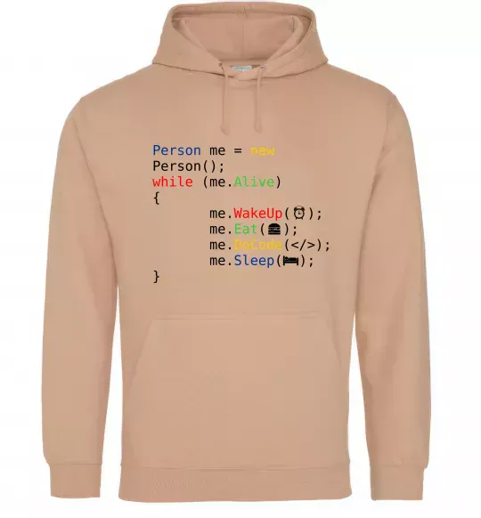 Жіноча толстовка (худі) Object person Пісочний фото