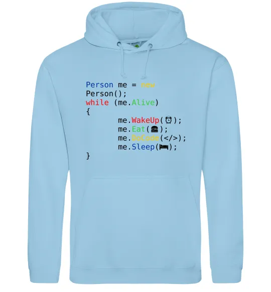 Жіноча толстовка (худі) Object person Блакитний фото