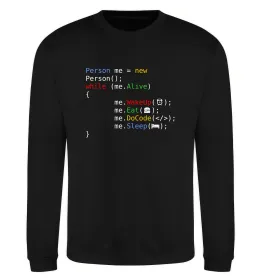 Свитшот Object person Черный фото