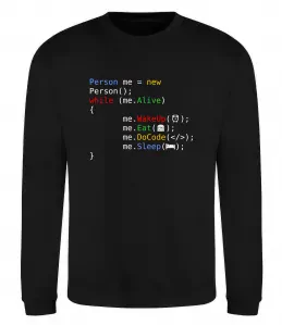 Свитшот Object person Черный фото