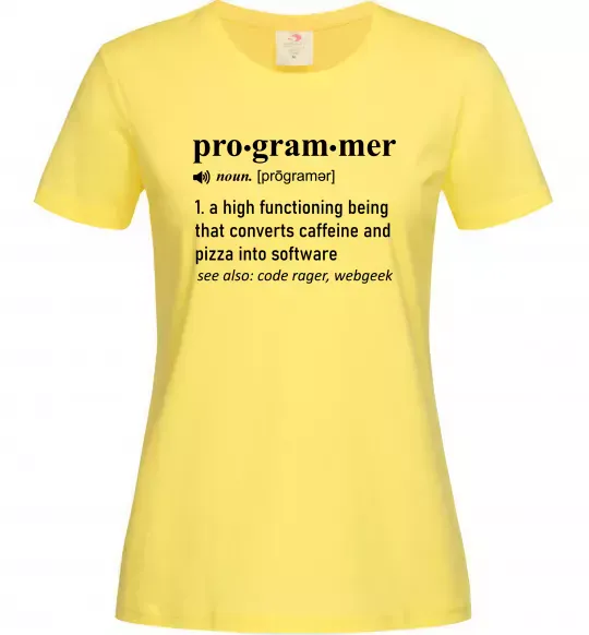 Жіноча футболка Pro gram mer Лимонний фото