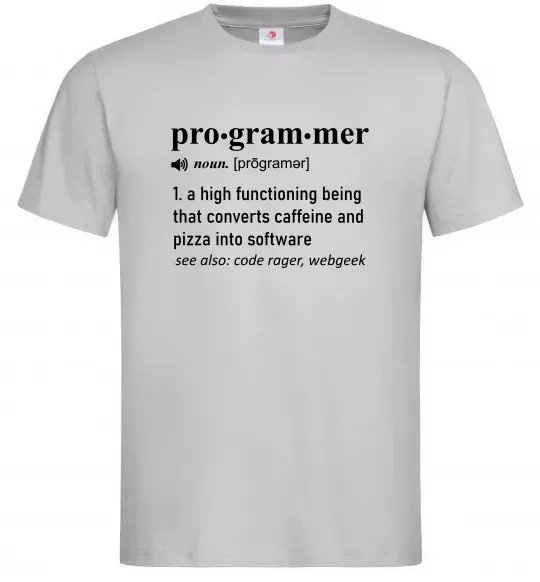 Чоловіча футболка Pro gram mer Сірий фото