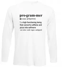 Лонгслив Pro gram mer Белый фото