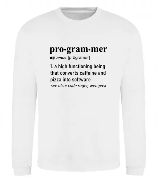 Свитшот Pro gram mer Белый фото